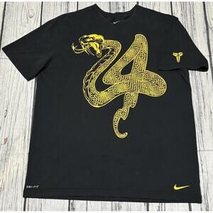 Los Angeles Lakers Kobe Bryant Dri-Fit Snake 24 Black Mamba Y2K Size Xl